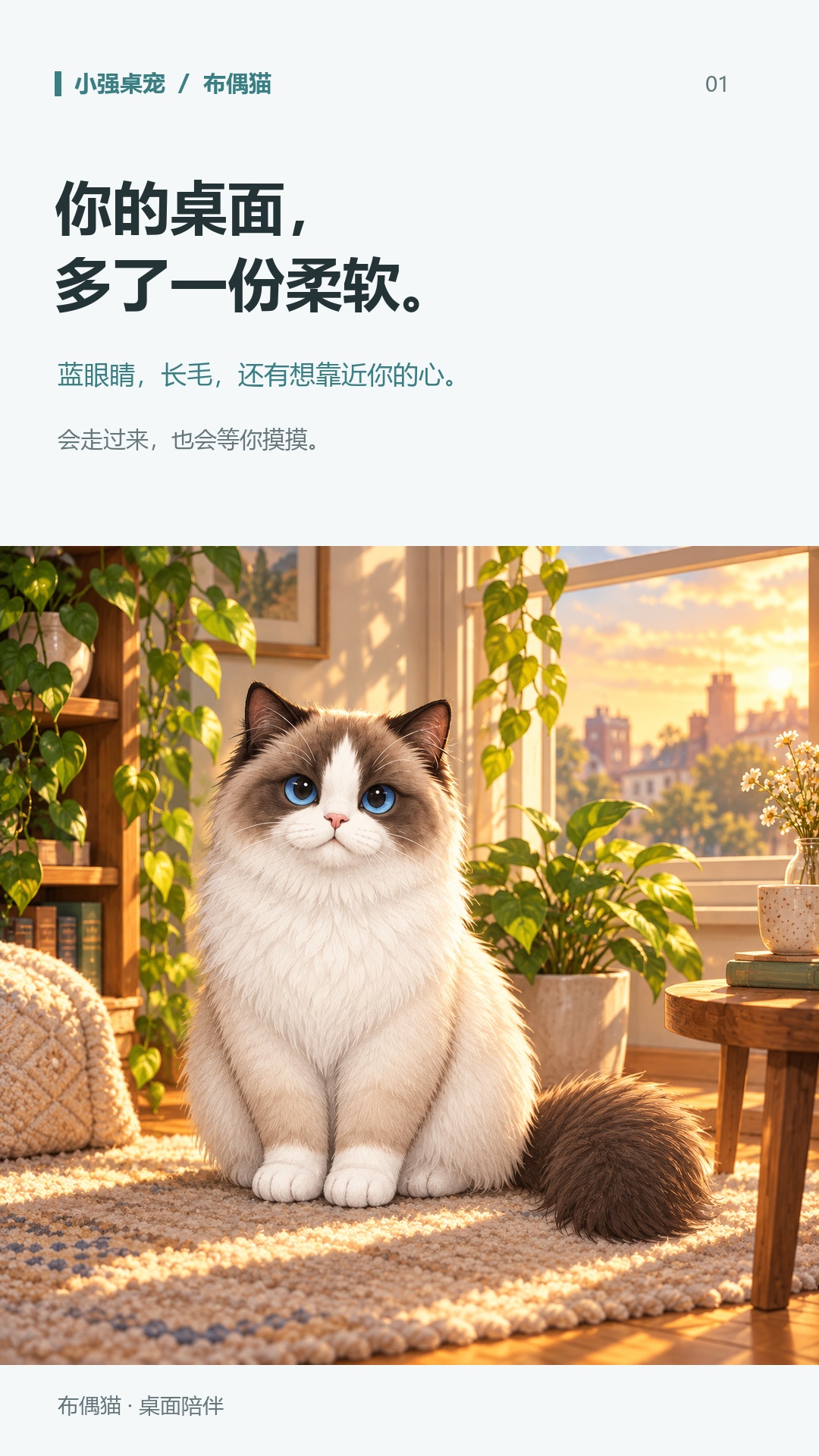 布偶猫宣传海报